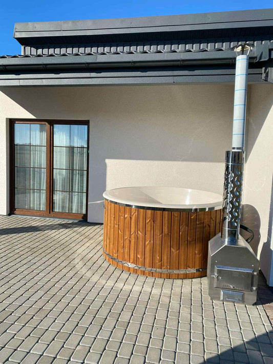 Design selv – Vildmarksbad udvendig ovn rund