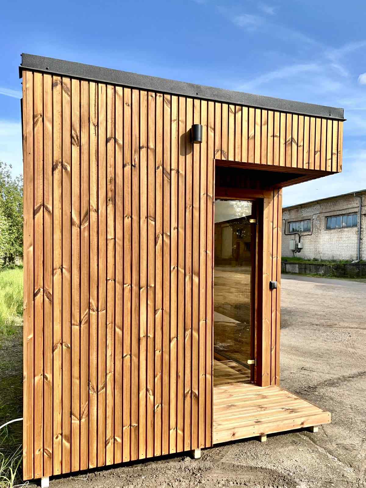 Design selv – Udendørs sauna cube