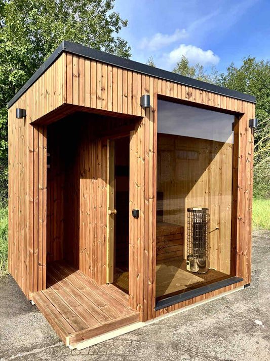 Design selv – Udendørs sauna cube