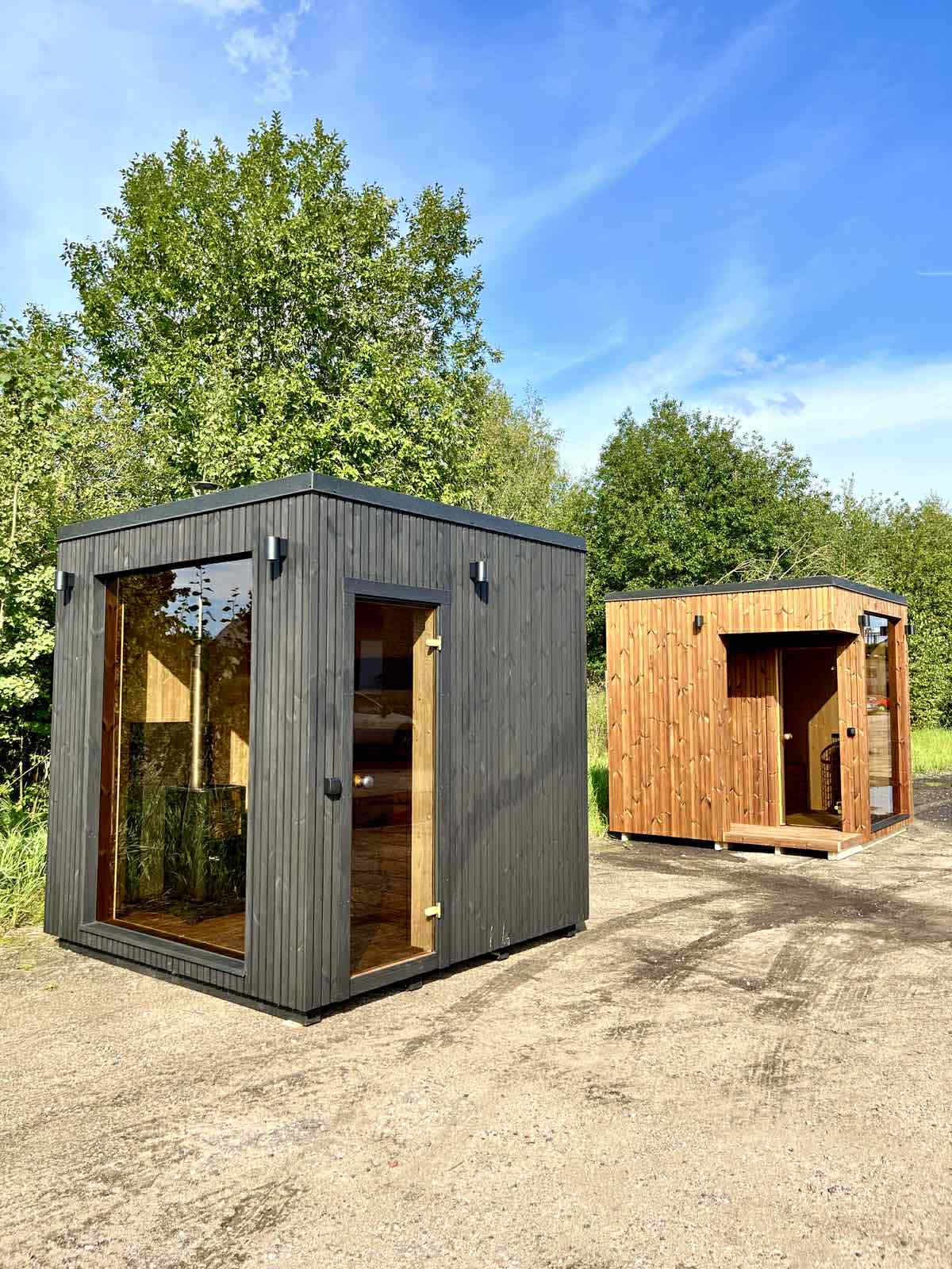 Design selv – Udendørs sauna cube