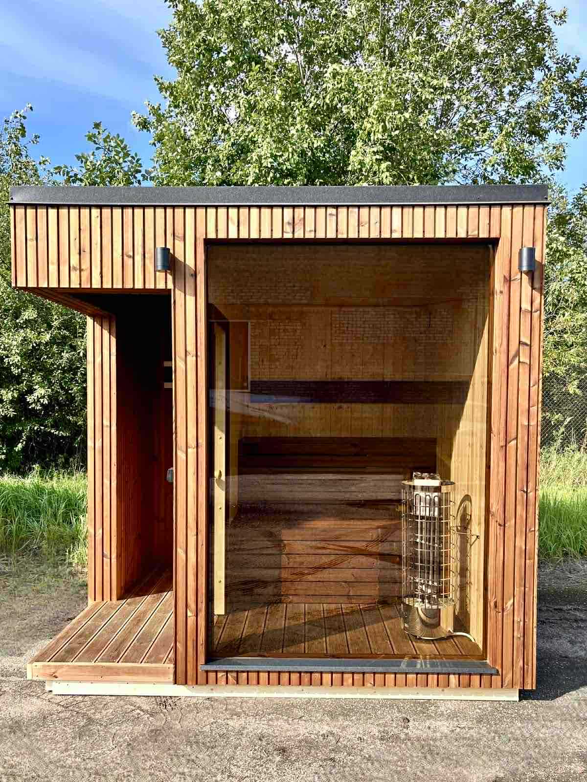 Design selv – Udendørs sauna cube